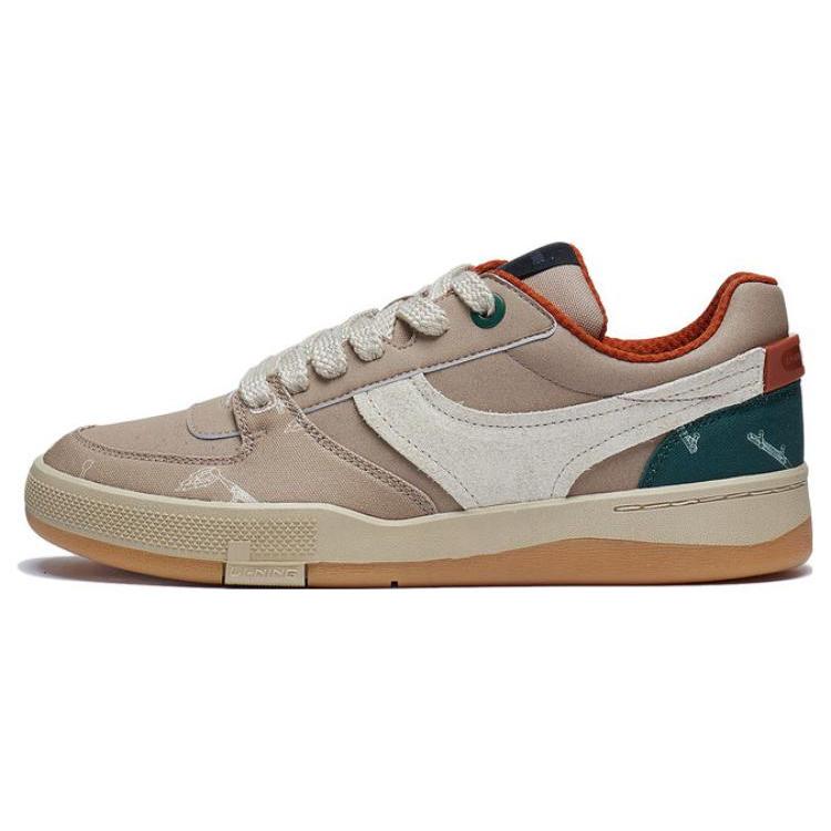 

Новые LiNing Zhengrong 92S Прочные Амортизирующие Низкие Кеды для Скейтборда Мужские Светло-Коричневая Глазурь AEPT003-3 41