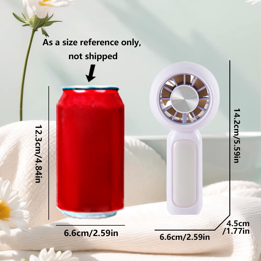 

Мини Портативный Вентилятор Маленький Мощный Милый Дизайн 3 Скорости Персональный Ручной Вентилятор Настольный Легкий USB Перезаряжаемый для Путешествий