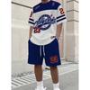 2 piece men's summer basketball training running set