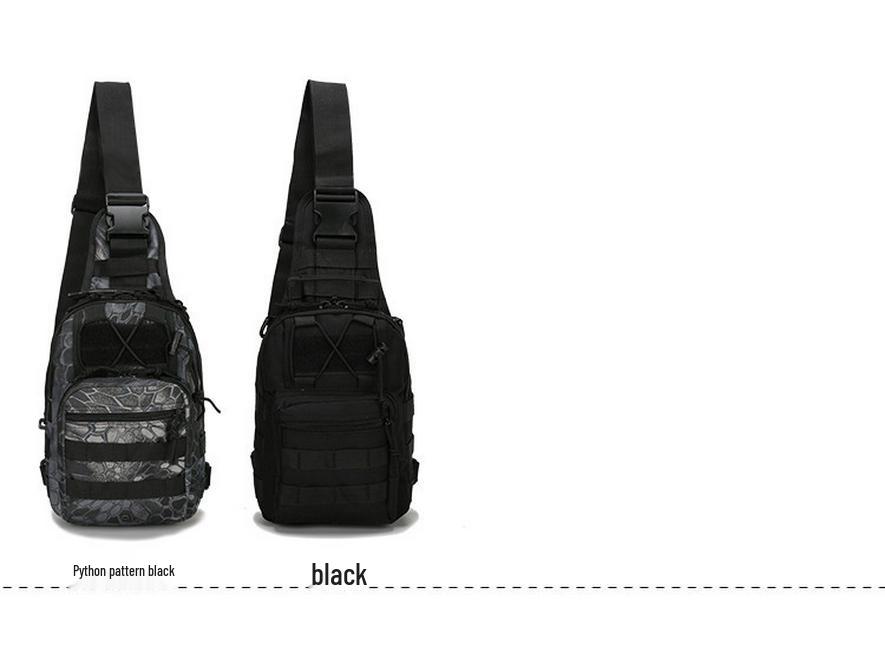 Outdoor Tactical Multifunctional Small Chest Bag - Single Shoulder Crossbody Bag with Oxford Cloth Expansion for Tools and Lures