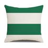 Nordic Simple Pillow Ins Blue Geometric Linen Cotton and Linen Sofa Car Polyester and Linen Pillow Cushion Cover