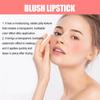 OUHOE Rose Pink Jelly Lip & Blush Stick - Refreshing, Long-Lasting Light Makeup.