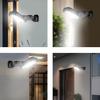 Convenient multi-mode outdoor and courtyard solar LED/COB wall lights, suitable for nighttime, courtyard, garden, roadside, and nighttime safety