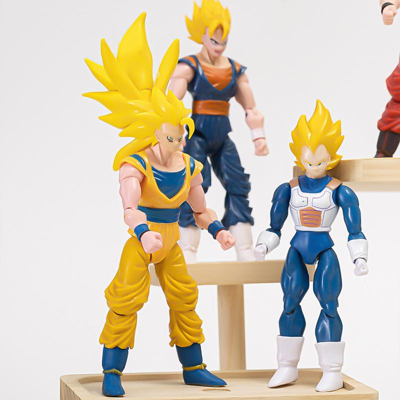 Dragon Ball Z Anime Action Figure Son Goku Vegeta Gohan Frieza Super Saiyan Assembly Model Collectible Toy Gift
