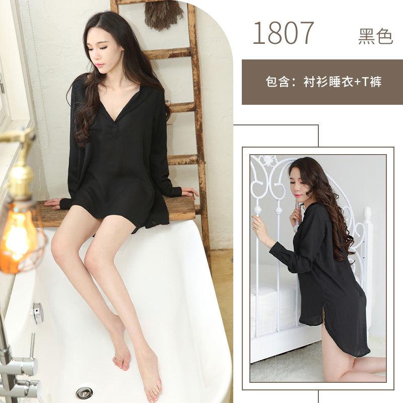 

Сексуальное нижнее белье Белая прозрачная рубашка Флирт с парнем Чистое желание Соблазн Пуловер Рубашка Униформа L [wearable weight: 120-70kg]