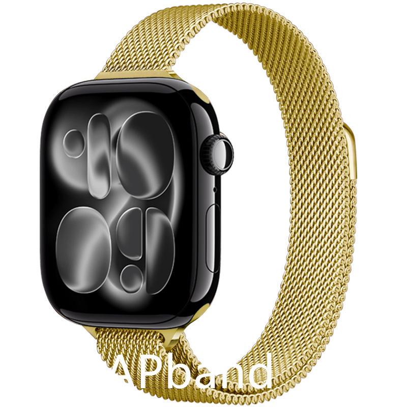Strap For Apple Watch Band 46mm 44mm 45mm 40mm 42mm 41mm 49mm Milanese Loop correa Bracelet iWatch Series 11 10 Ultra 2 9 8 SE 3