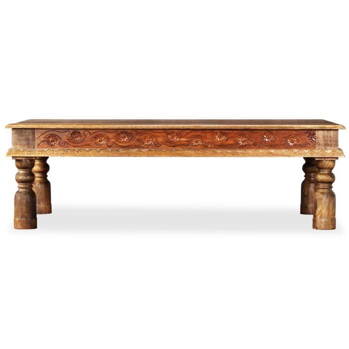 VidaXL Coffee Table Sheesham and Mango Wood 110 X 60 X 38 Cm