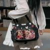 Second-dimensional Yuan Small Food Allowance Millet Bar Bag Y2k Cat Bag Girl Crossbody Pain Bag Double Shoulder Large Capacity Backpack