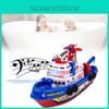 Colorful Electric Fireboat Toy For Kids With Water Spraying Music And Lights Features