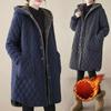 Zimowa Pikowana Kurtka Plus Size Gruba Pikowana Kurtka Damska Plus Aksamit Pogrubiona