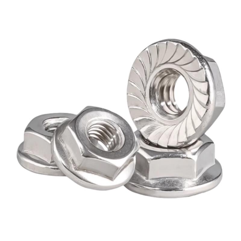 Stainless Steel Anti-Slip Hex Flange Nuts