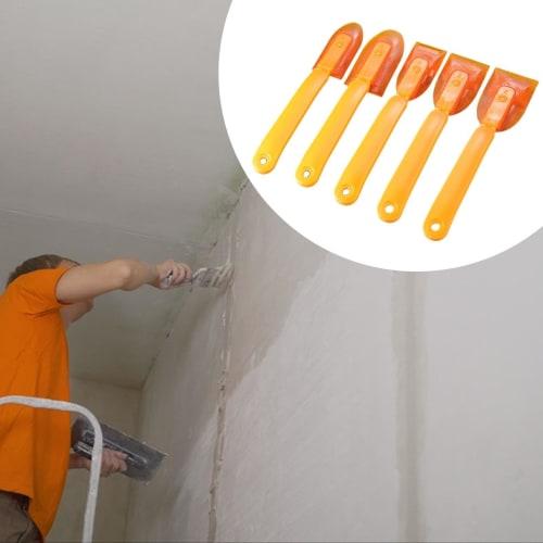 Fenteer 5-Piece Caulking Spatula Set: Seam Finishing Tool, Caulk Remover, Heavy-Duty, Professional Grade, Approx. 21cm, Reusable, Hardwearing, Multipu