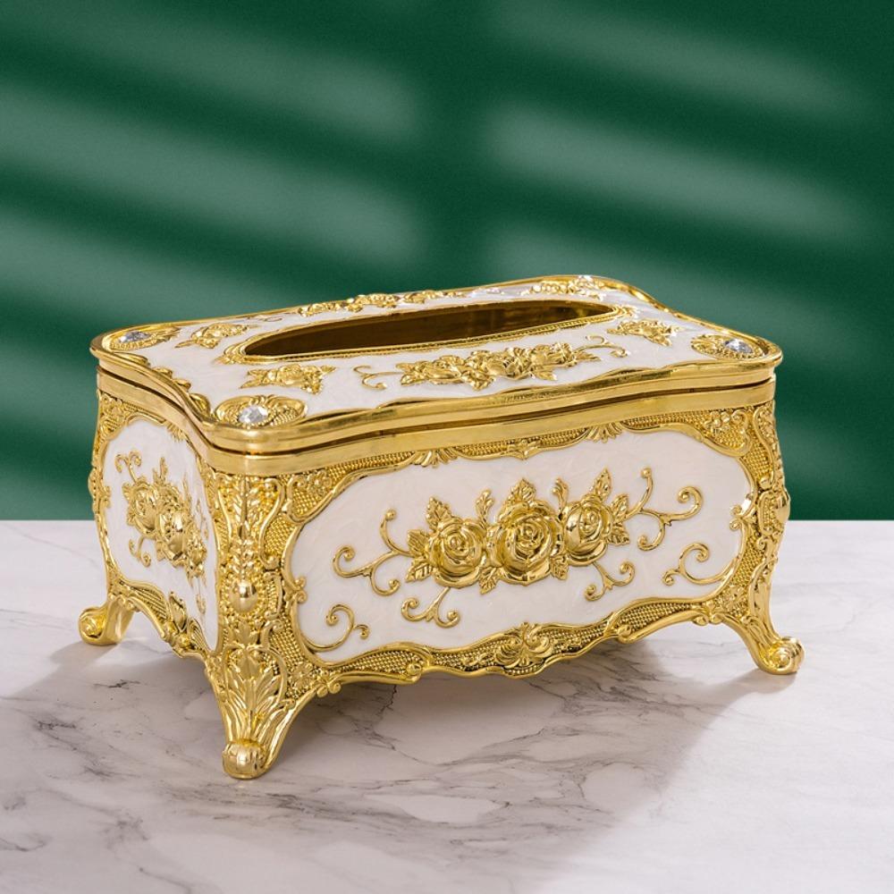 European Style Tissue Box Holder Light Luxury Tissue Dispenser Napkin Holder  Restaurants