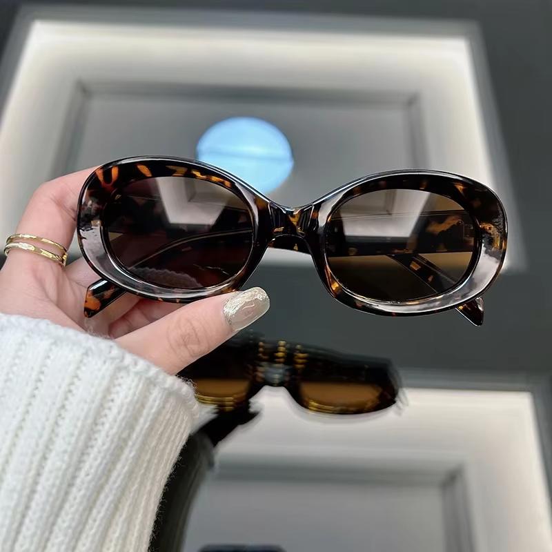 Fashion Oval Round Sunglasses Women Brand Designer Retro Sun Glasses Female Vintage Frame Mirror Outdoor