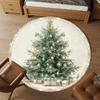 1PC Christmas Tree Office Round Area Rug, Under Office Chairs Bedroom Living Room Home Decor, Carpet for Office -1110043