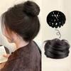 Scrunchie Fake Hair Bun Bird Nest Shaped Ponytail Hair Rings Clips Updo Hair Piece  Women