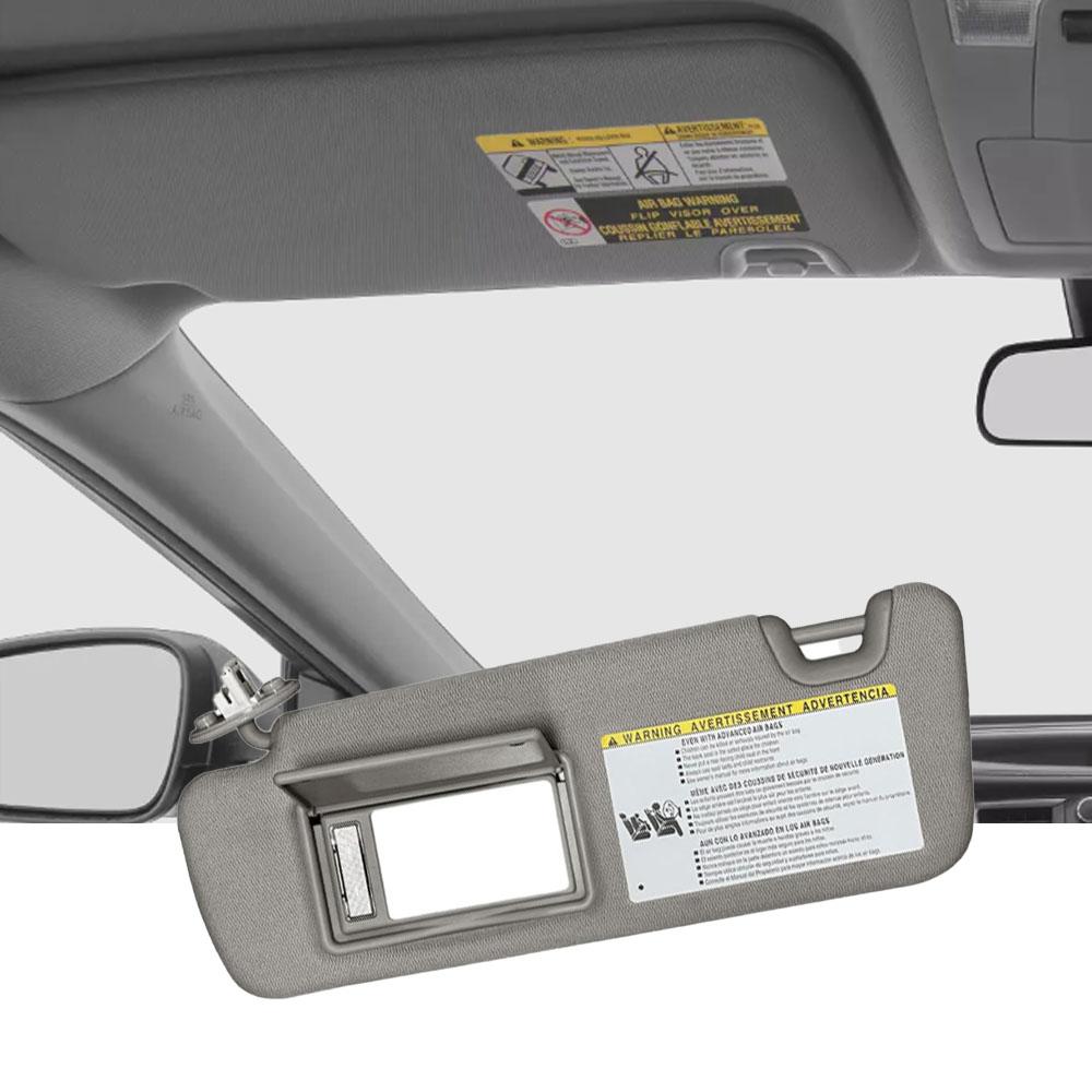 

Car Sun Visor With Makeup Mirror Light for Toyota Highlander 2014 2015 2016 2017 2018 Left Hand Drive Gray Left