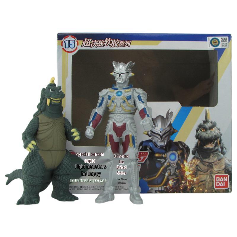 Ultraman Battle Monster Vinyl Toy Set: Zett, Alpha, Omega, Geed, Zero, Ace Figures