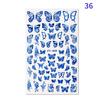 4Sheets Holographic 3D Butterfly Nail Art Stickers Adhesive Sliders Colorful DIY Golden Nail Transfer Decals Foils Wraps Decorations