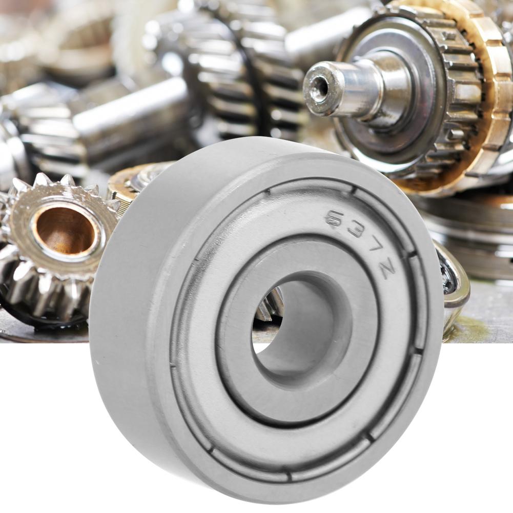 10Pcs Double Sided Seal Bearing Steel Deep Groove Pulley Wheel Ball Bearing 637 ZZ