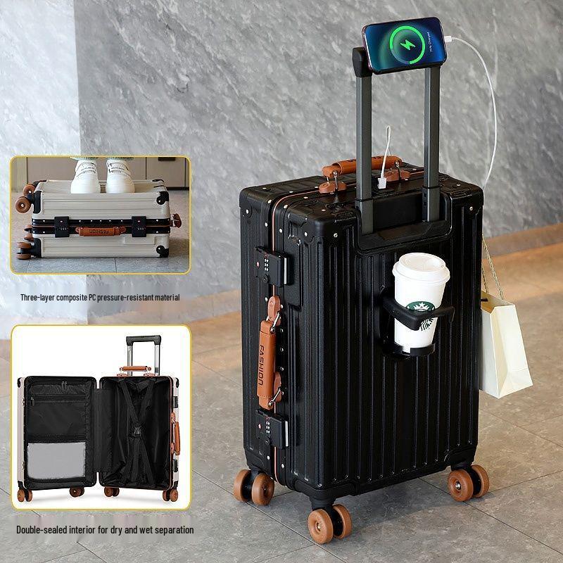 20-inch Durable Universal Wheel Multifunctional Student Travel Suitcase