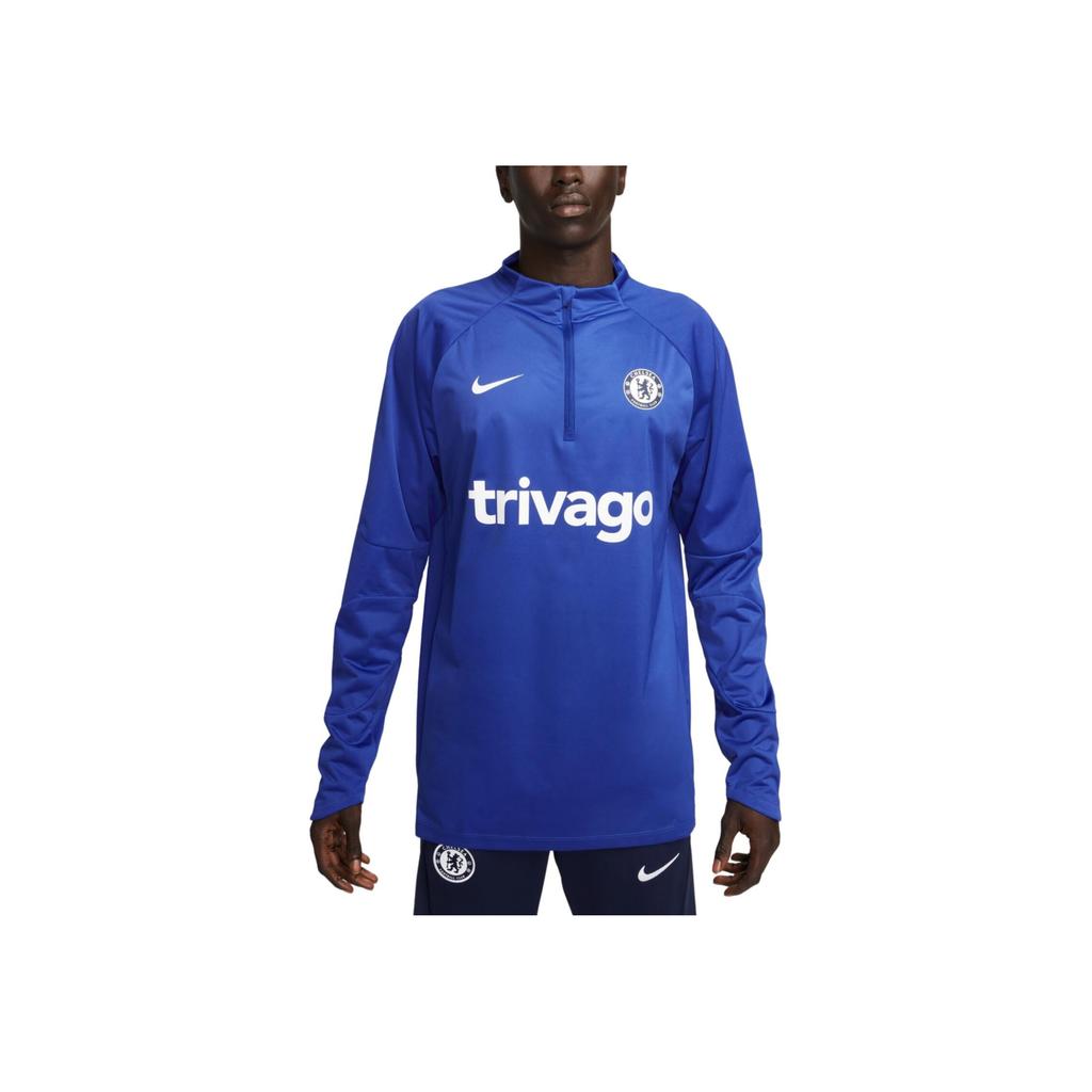 Nike Training Long Sleeve Football Jersey 22-23 Season Chelsea Men jersey Blue DQ0475-496