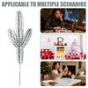 10 Pieces Reusable Christmas Pine Branches for Vase Faux Stems Winter Party Decorations Home Bedroom Living Room Office