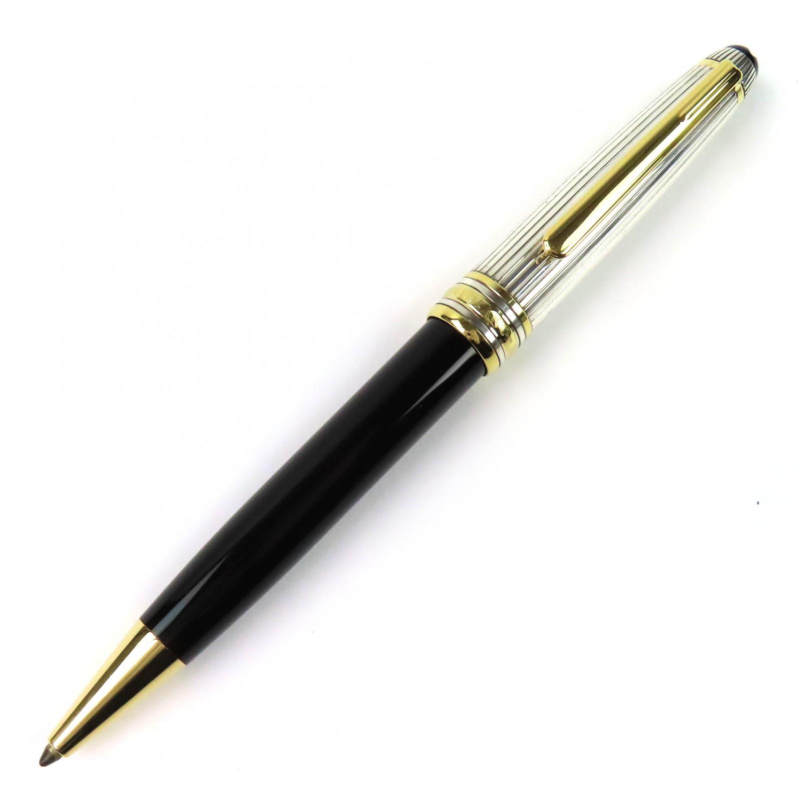 

Great MONTBLANC Ballpoint pen Meisterstück Classic Solitaire Due Vermeil AG925 Used