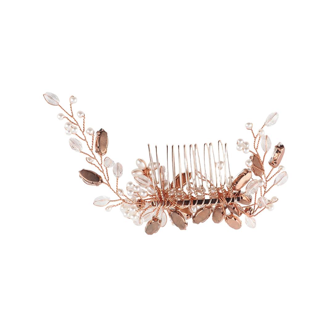Pearl   Wedding Hair Comb Elegant Bendable Pearl Hair Pieces Bridal Wedding Hair Accessories