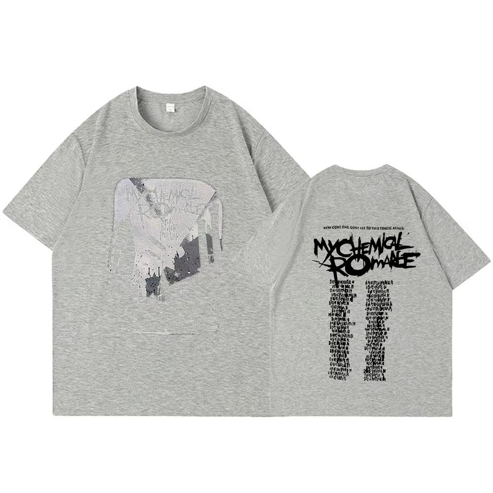 My Chemical Romance Tour Print T Shirt Candle Punk Band Sign Tops Short Sleeve T-shirt Men Cotton T Shirts