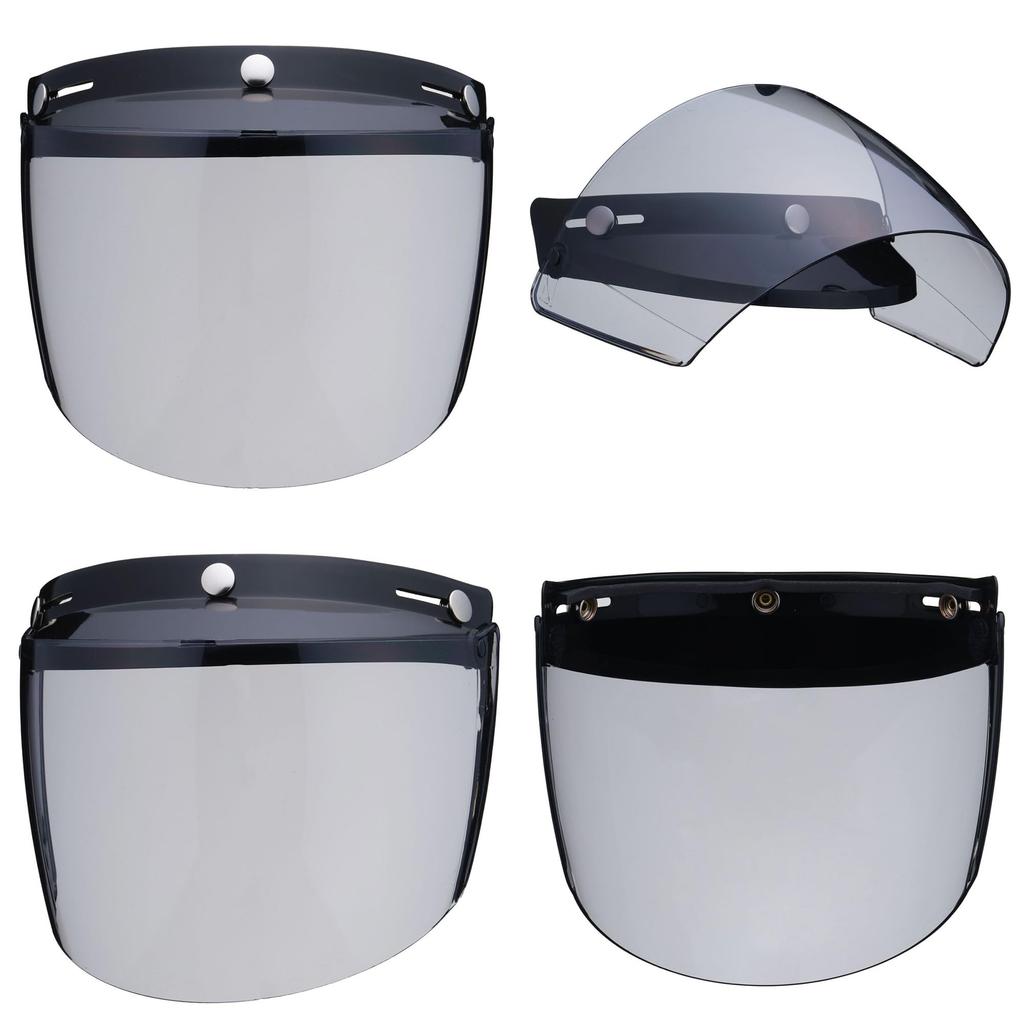 Shield Shield Light Smoke Jet Helmet Full Face Vintage Be Attached To Super Compatible with General SG Standard Helmets TT&CO. Flip-up [Can