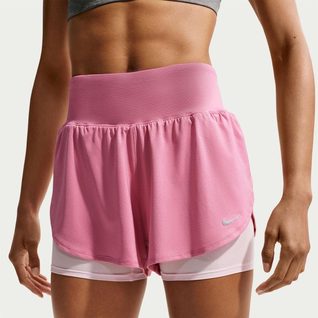Nike Womens/Ladies Tempo Dri-FIT 2 in 1 Running Shorts