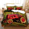 Farm Tractor 3d Bedding Set  Duvet Cover Set 3D Print Comforter Cover Bedclothes for Boy Girl Bedding Sets Bedroom Decor