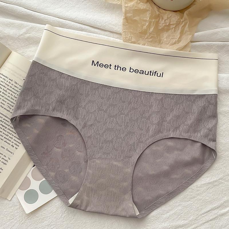 

Симпатичное нижнее белье для девочек, шорты на бедрах со средней талией и запахом, антибактериальные, дышащие, треугольные, с высокой эластичностью one size серый
