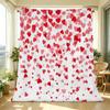 Lightweight Flannel Throw Blanket, Soft Cozy Heart Pattern Blanket, Warm Plush Home Decor Throw, Ideal Valentine's Gift for Couch & Bed