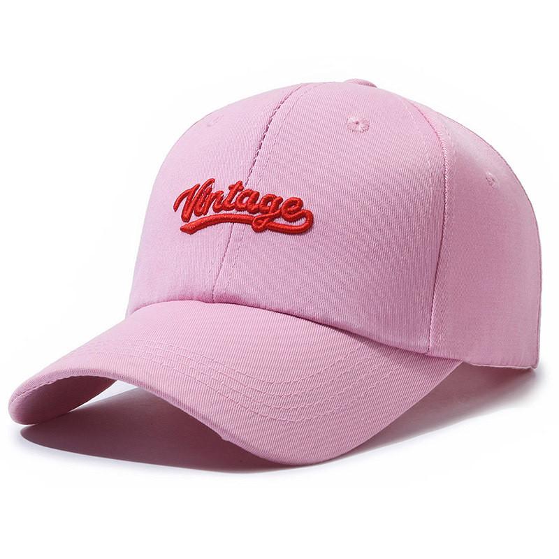Vintage Letter Embroidery Baseball Cap Outdoor Breathable Peaked Caps Gifts
