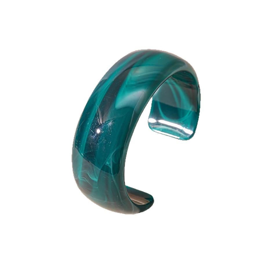 Stylish Acrylic Wide-Face Irregular Bracelet - High-End Design Niche Jewelry