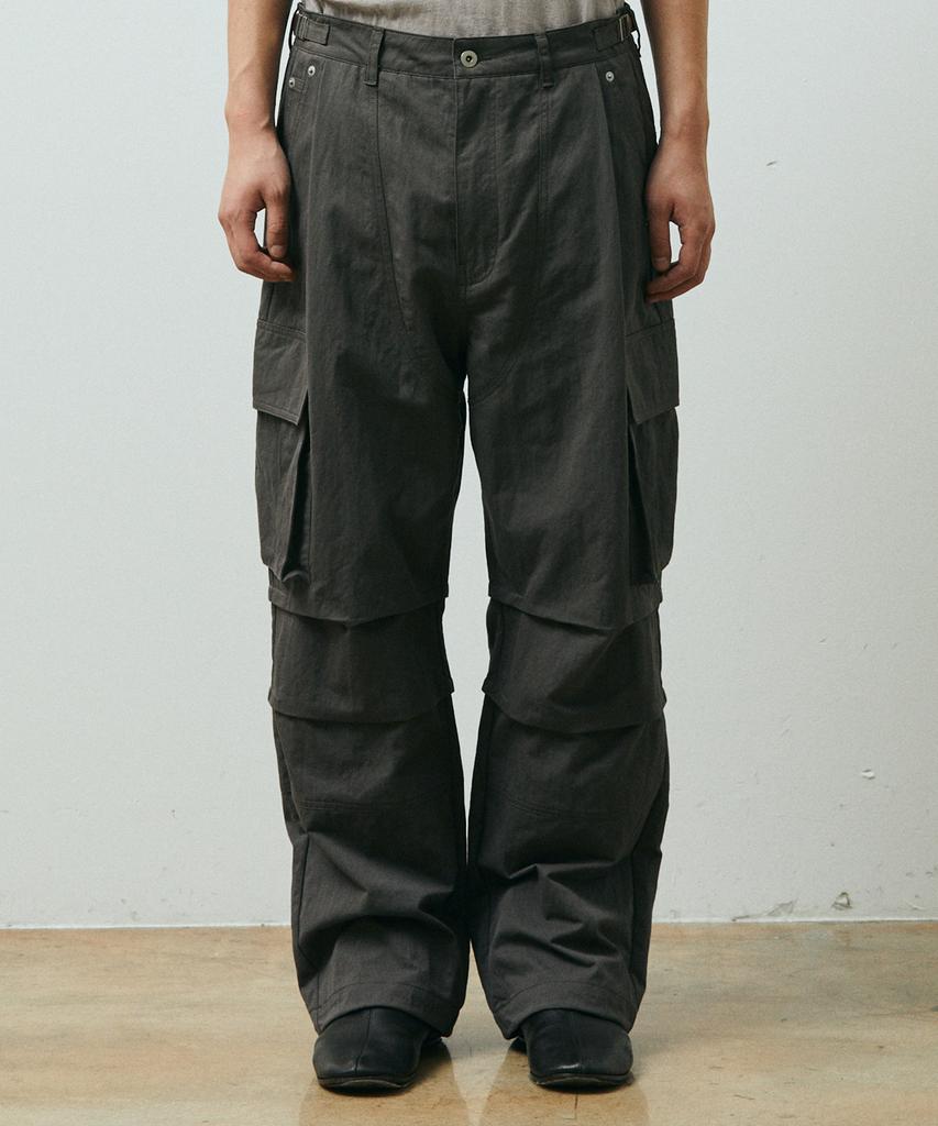 PUBLICFIGURE Cotton Nylon Mill Pants_Gray