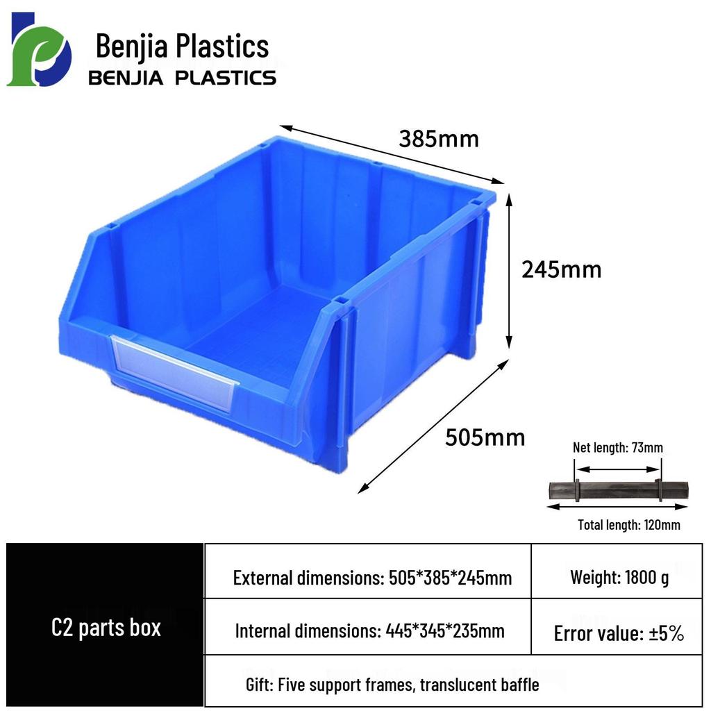 Large Wall-Mounted Plastic Screw Organizer with Compartments