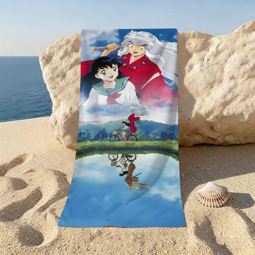 Classic Anime I-Inuyasha Towel For Beaches Yoga Studios Gyms Hot Springs Swimming Pools And Picnics