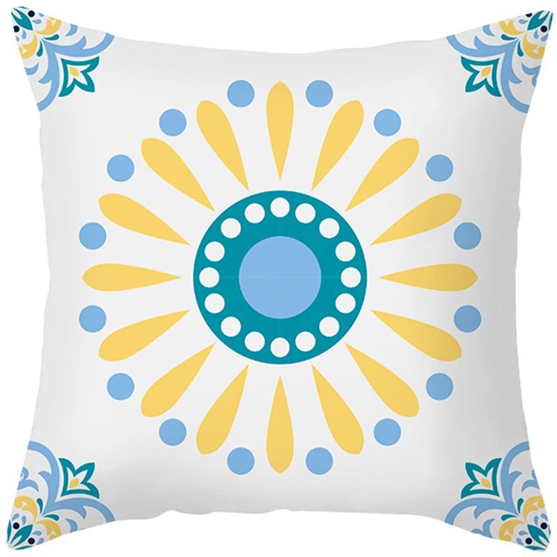 Peach Skin Hug Pillowcase Nordic Simple Color Pattern Sofa Cushion Cover Office Cushion Pillow Case To Customize