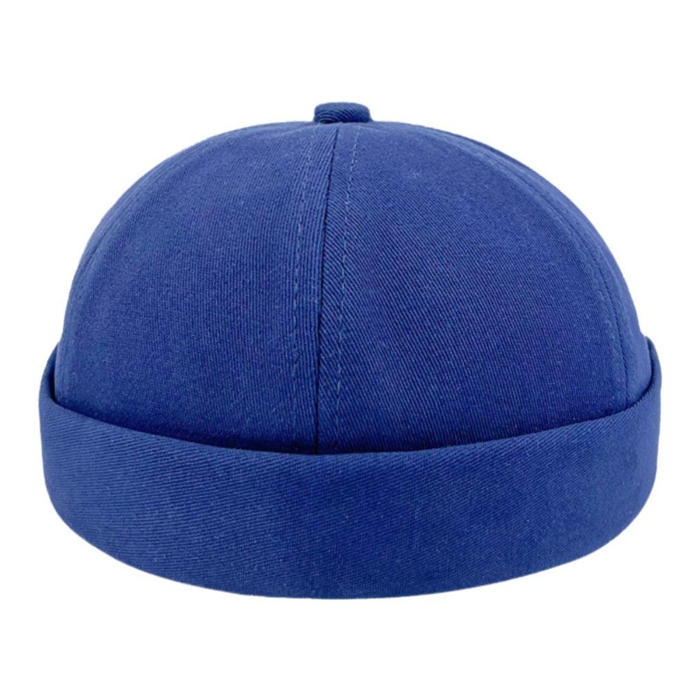 Casual Wear Cotton Brimless Hat Solid Color Vintage Brimless Skullies Cap Breathable Beanie Cap Unisex