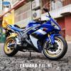 WELLY 1/10 YAMAHA YZF-R1 Alloy Racing Motorcycle Model Simulation Diecast Metal Motorcycle Model Collection Childrens Toy Gifts