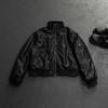 Vintage American-Style Wool-Blend Hooded Parka - Unisex Winter Boucle Coat