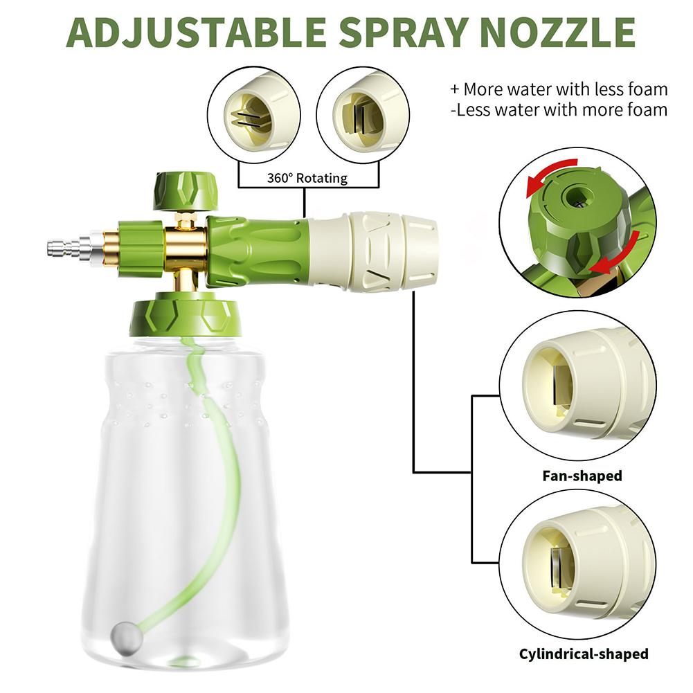 Foam Control Device Handheld Foam Sprayer For Car Washing As Shown In The Picture 1-liter Container Capacity 1 4-inch Connection