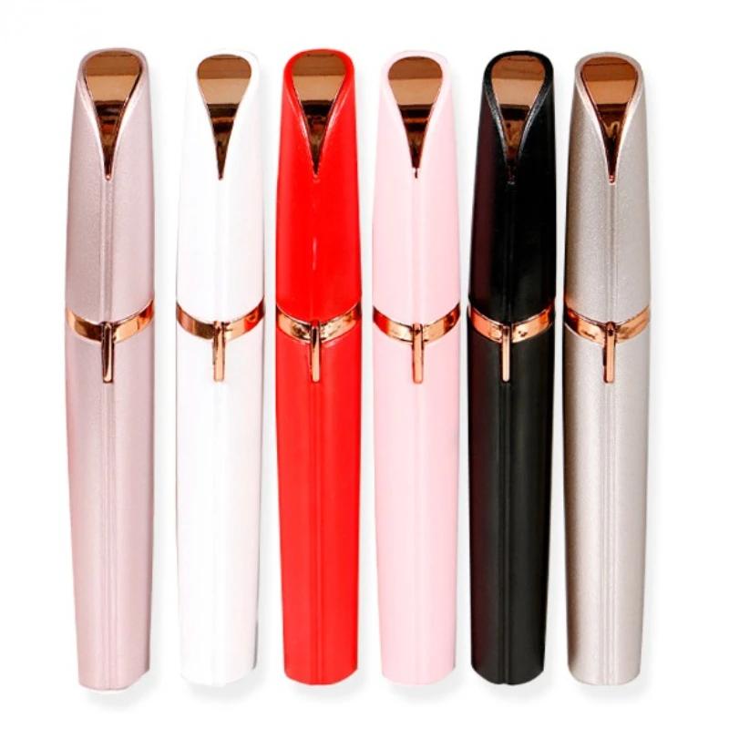 New Electric Eyebrow Trimmer for Women Hair Removal Eye Brow Epilator Mini Shaper Shaver Security Painless Razor Scissor Pen