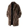 Men's European Size Thick Velvet Winter Coat with Imitation Mink Fur for Warmth