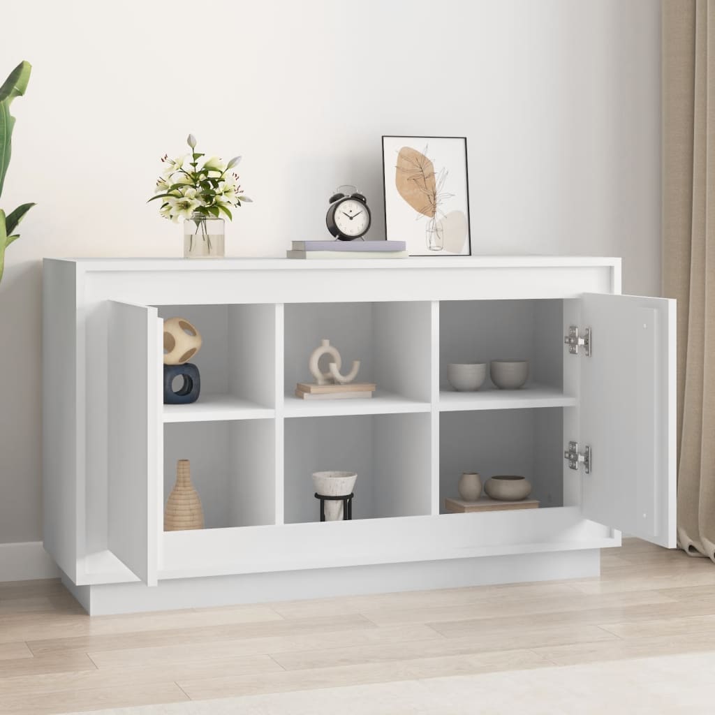 Dressoir Wit 102 x 35 x 60 cm Bewerkt Hout