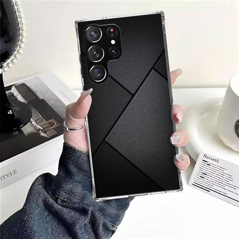 Forged Carbon Pattern Soft Phone Case For Samsung Galaxy S22 S23 S24 S25 Edge S26 Ultra S20 FE S21 Plus + Fundas Coque Galaxy S2