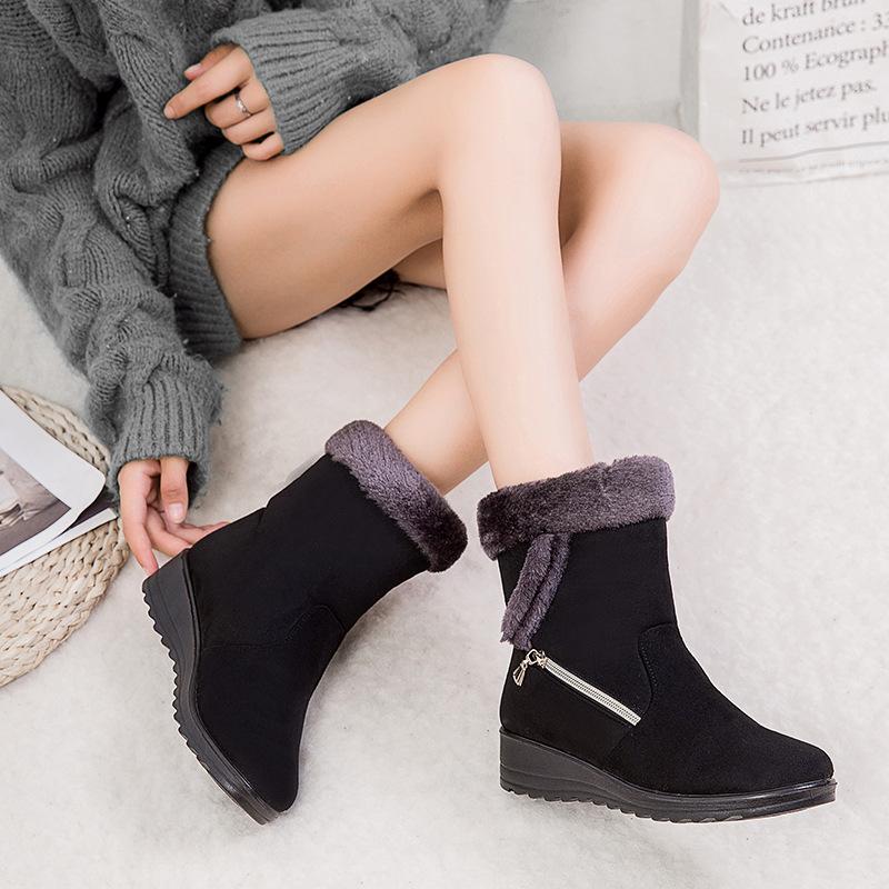 Winter Women Boots Warm Ankle Snow Shoes Fashion Zipper Women's Winter Boot